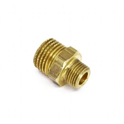 Dubbelnippel 1/4 utv.x 1/8 utv. Metall