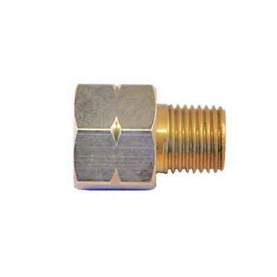 Adapter 3/8 V inv. x 1/4 utv.  Kontätad