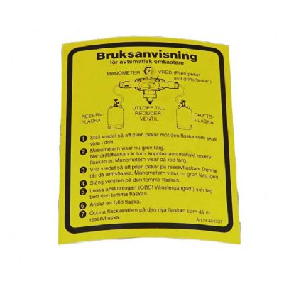Instruktion till Automatisk omkastare