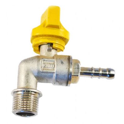 Kulventil Vinkel 1/2 Utv x 8 mm Slang Tryck & Vrid