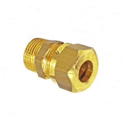 Koppling rak  10 mm rör x 3/8 utv gänga
